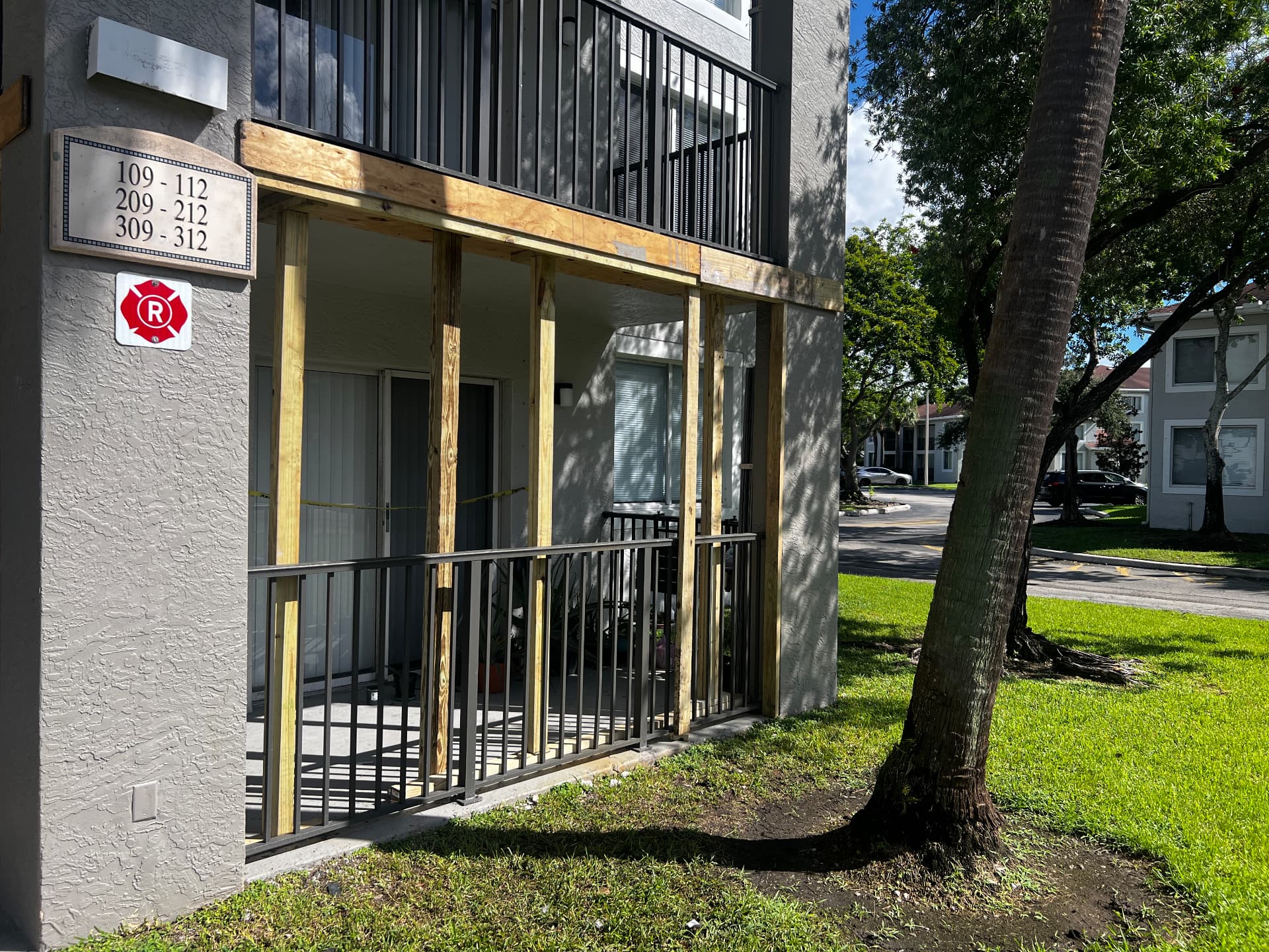 Balcony shoring & structural repair